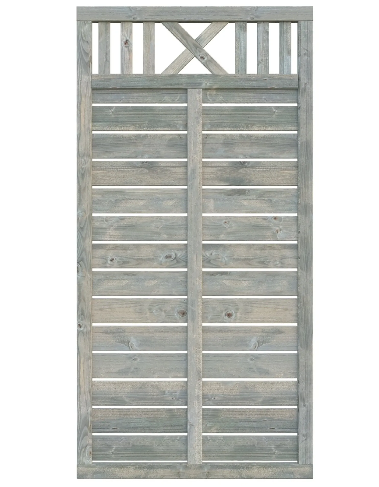 Aitaelementti Palmako Helis 2/Marit 2 180x90 cm painekyllästetty harmaa 5 kpl/pkt