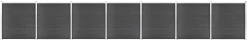 Aitapaneelisarja WPC 1218x186 cm musta