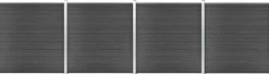 Aitapaneelisarja WPC 699x186 cm musta
