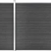 Aitapaneelisarja WPC 965 x(105-186) cm musta