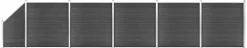 Aitapaneelisarja WPC 965 x(105-186) cm musta