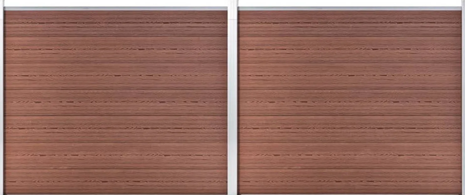 Aitapaneelisarja WPC 353x146 cm ruskea
