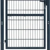 Aitaportti yksiovinen antrasiitin harmaa 106x170cm