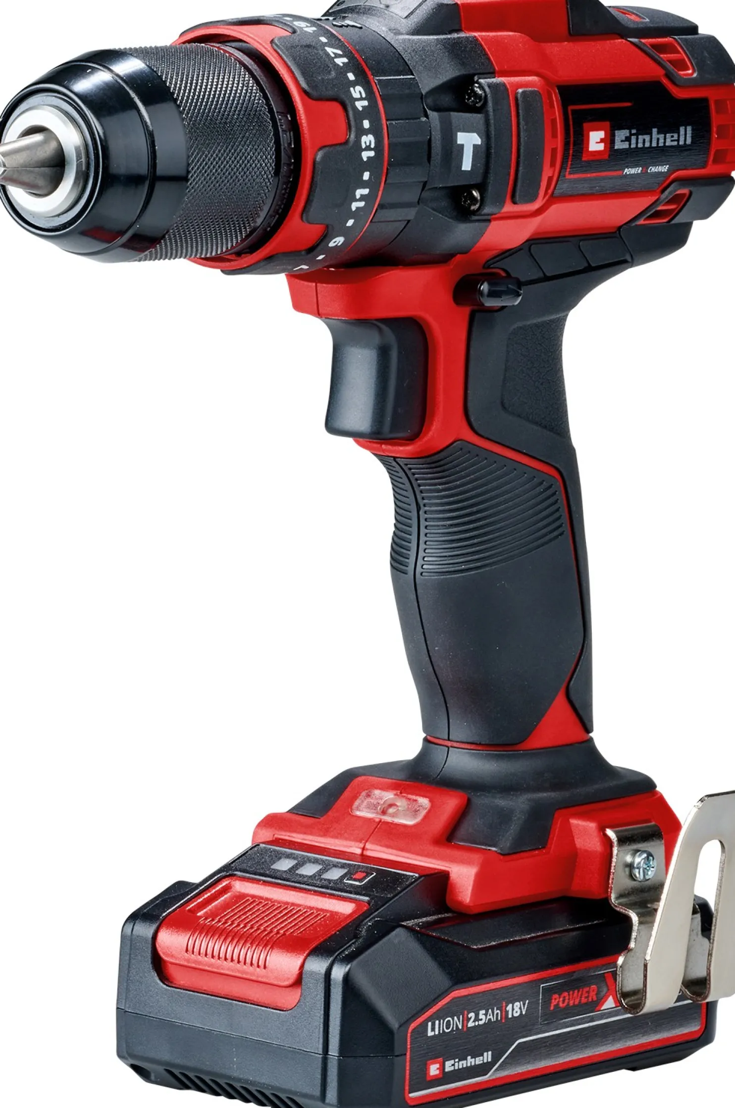 Akkuiskuporakone Einhell PXC TE-CD 18/44 Li-i, 18V, 2.5Ah akulla