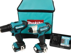 Akkukonesarja Makita DF333D+TD110D 12V 2x2,0 Ah akuilla