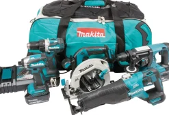 Akkukonesarja Makita DLX5032T 18V 5 konetta 3x5.0Ah akuilla