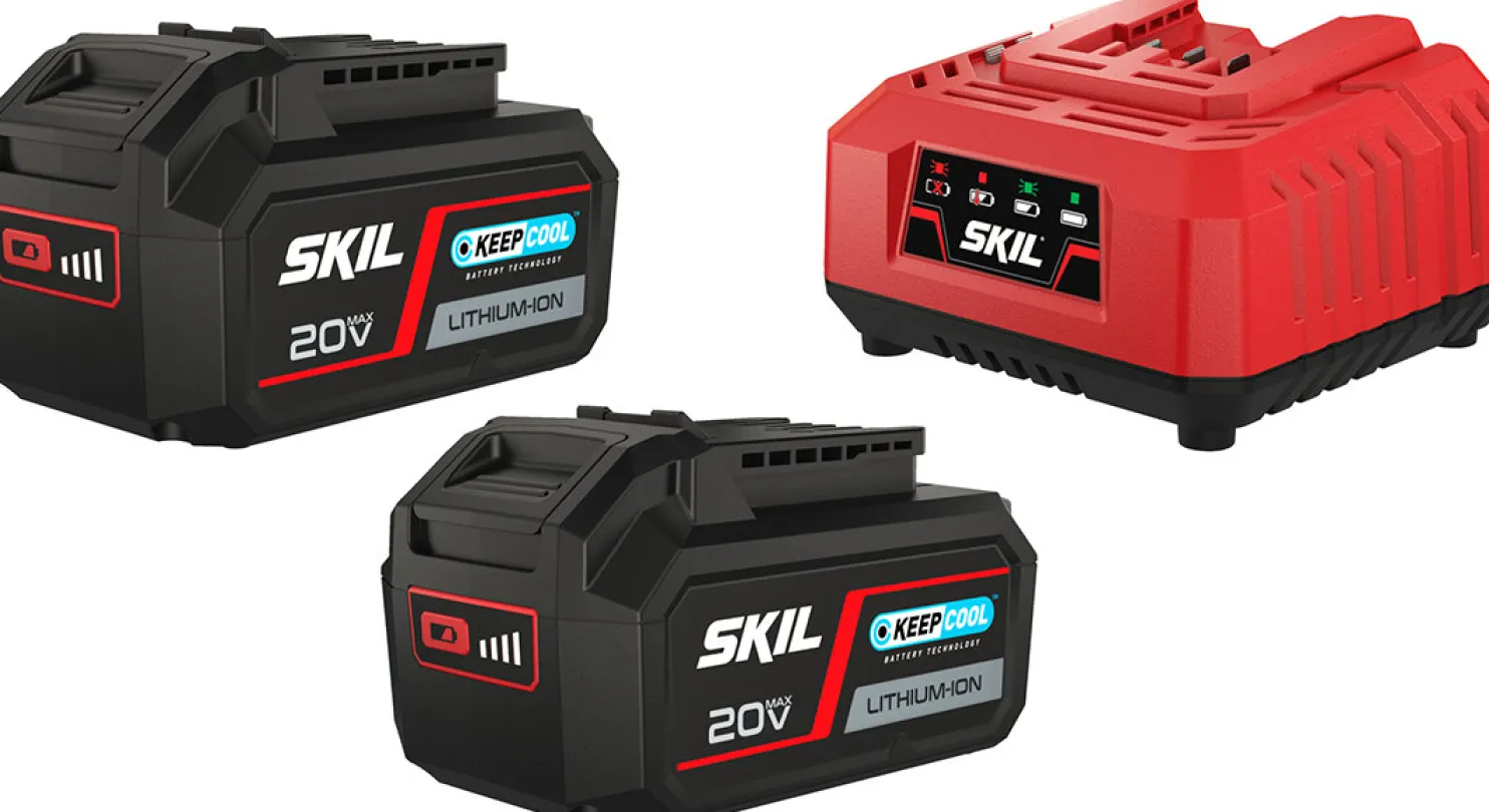 Akut ja laturi Skil 3112 BA KeepCool 2x4,0 Ah + 3122 AA