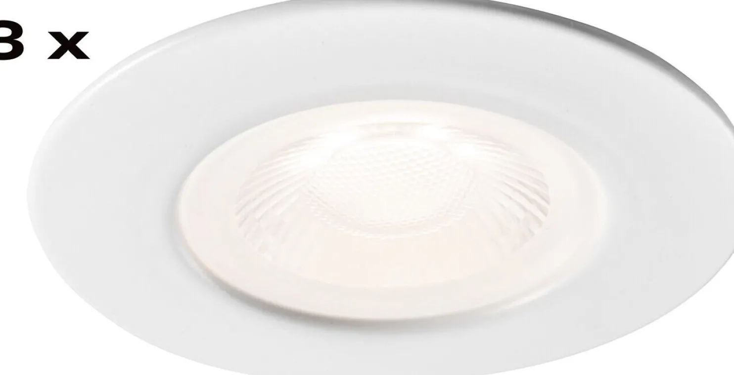 Alasvalo Airam Fio fix, IP44, 6W/930 540lm,himmennettävä, 3kpl, eri vaihtoehtoja