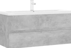 Allaskaappi altaalla, 100x38,5x45 cm, betoninharmaa