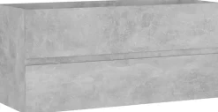 Allaskaappi, betoninharmaa, 100x38,5x45 cm, lastulevy