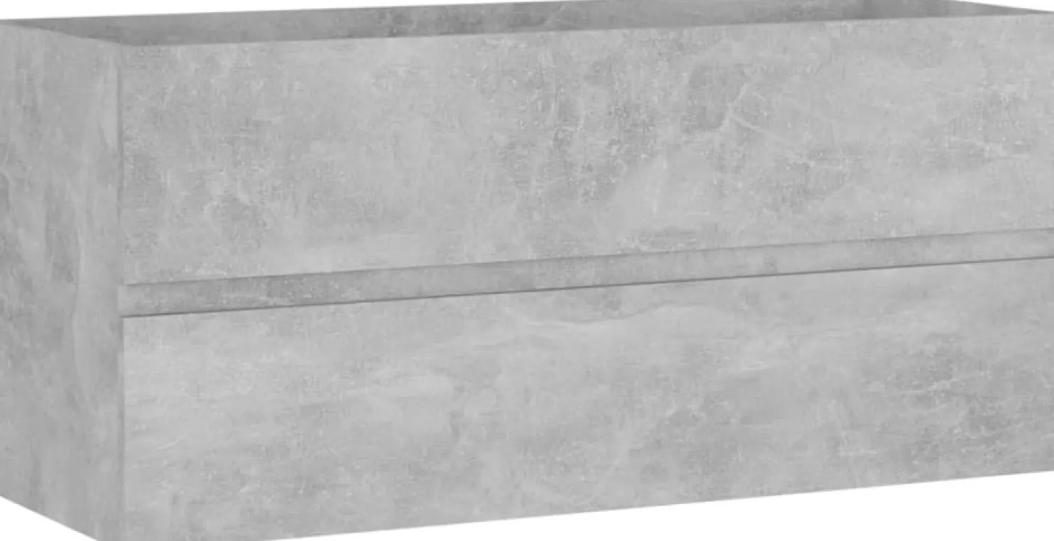 Allaskaappi, betoninharmaa, 100x38,5x45 cm, lastulevy