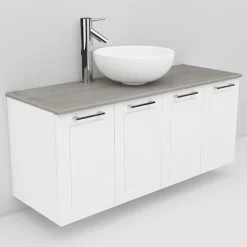 Allaskaappi ja Coast-allas Noro Flexline 125 1200 mm marmoritaso eri värejä
