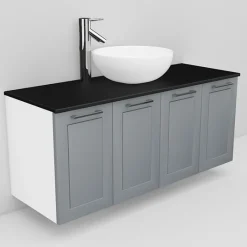 Allaskaappi ja Coast-allas Noro Flexline 128 1200 mm musta taso eri värejä