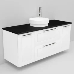 Allaskaappi ja Peak-allas Noro Flexline 159 1200 mm musta taso eri värejä
