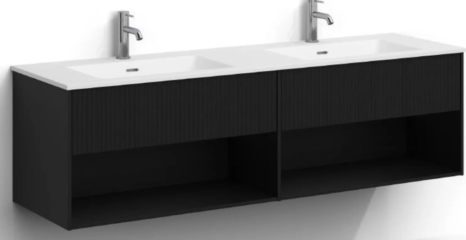 Allaskaappi kaksoisaltaalla Svedbergs Epos, 160x45cm, 1+1 ltk, push-open, eri vaihtoehtoja