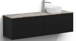 Allaskaappi malja-altaalla Svedbergs Epos, 160x45cm, oikea, 2+2 ltk, push-open, eri vaihtoehtoja