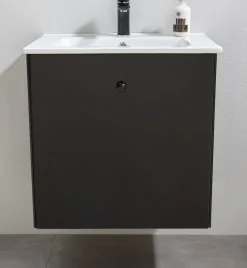 Allaskaappi pesualtaalla Bathlife Fröjd 620x470x600cm mattamusta
