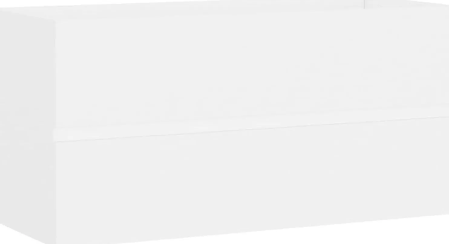 Allaskaappi, valkoinen, 90x38,5x45 cm, lastulevy