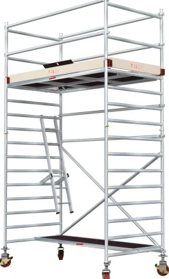 Alumiiniteline Tikli Jumbo 9900P, tasokorkeus 3.4m, 250x135cm