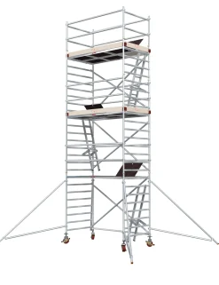 Alumiiniteline Tikli Jumbo 9900-6P, tasokorkeus 6.5m, 250x135cm