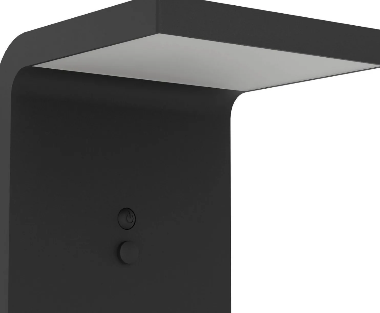 Aurinkokennoseinävalaisin Eglo Spiante, musta/valkoinen