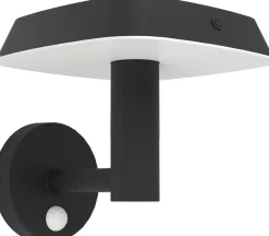 Aurinkokennoseinävalaisin Eglo Dreoli, musta/valkoinen