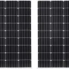 Aurinkopaneelit 2kpl, 100 W, yksikiteinen alumiini ja turvalasi