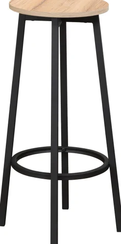 Baarijakkara Home4You HANNES 38x38xK70 cm, rustiikkinen melamiini, ruskea