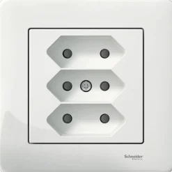 Europistorasia Schneider Electric Exxact, 3-osainen, ruuviliitos, valkoinen