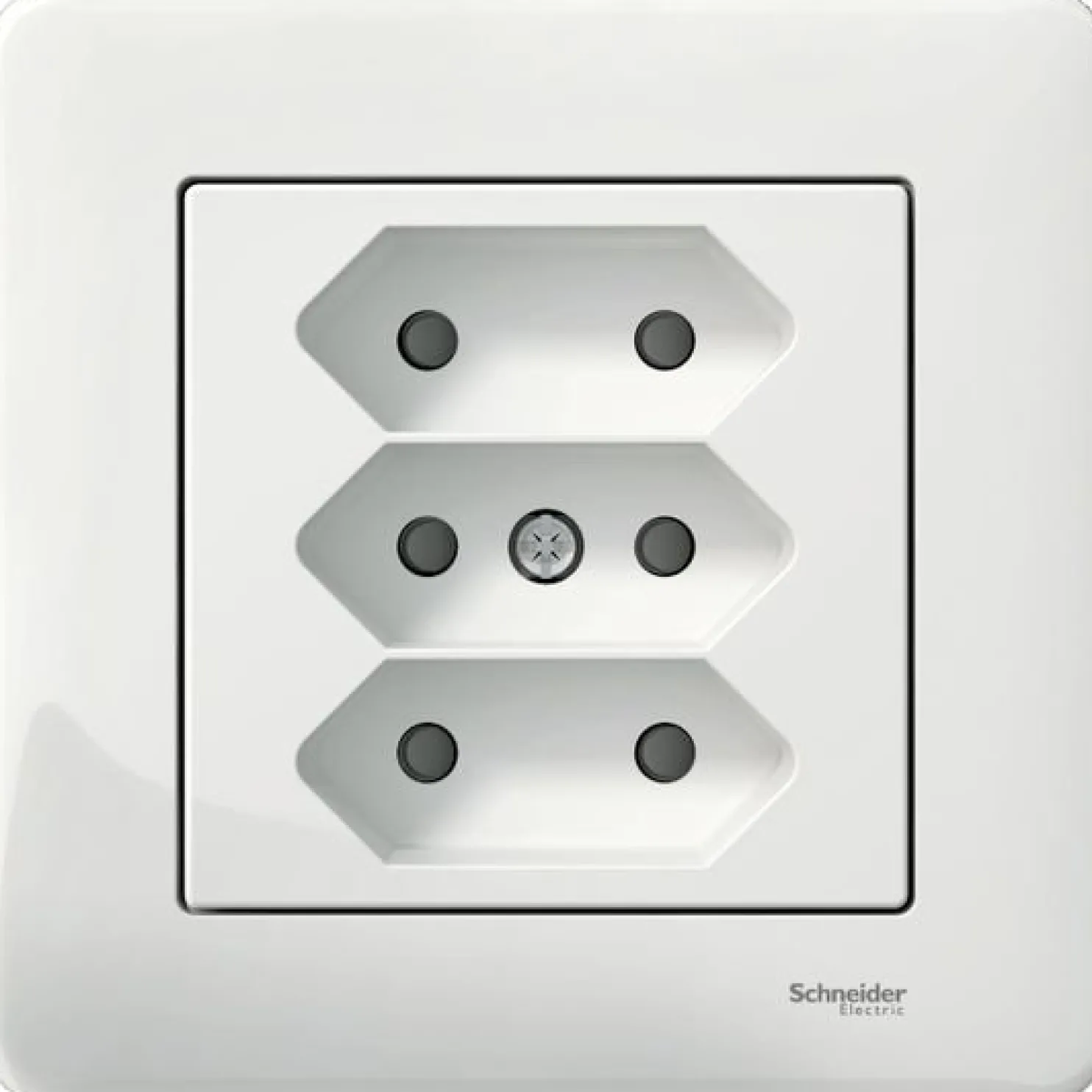 Europistorasia Schneider Electric Exxact, 3-osainen, ruuviliitos, valkoinen