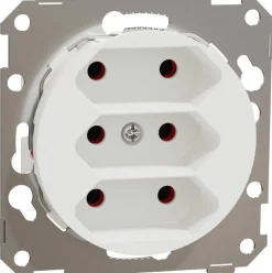 Europistorasia Schneider Electric ELKO One, 3-osainen, 2.5A, IP21, UKR, uppoasennus, keskiölevyllä, ruuviliitos