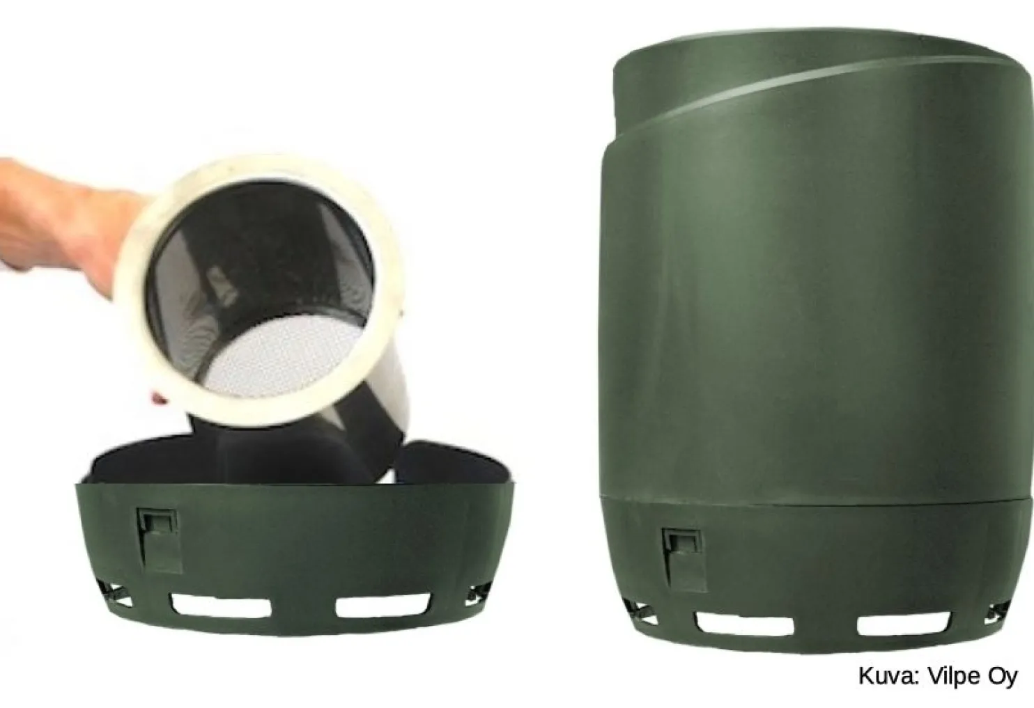 Hajusuodatin HajuveX 1335 Ø110 mm vihreä