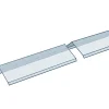 Harjamuovi Keraplast 2050x125+125 mm, PC kirkas