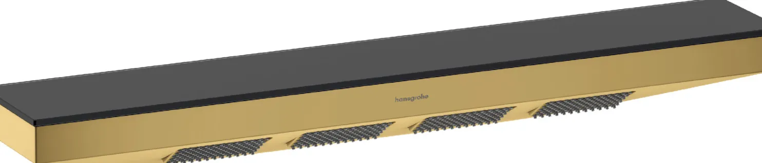 Hartiasuihku säilytyshyllyllä Hansgrohe Rainfinity 500 1jet PowderRain, kiiltävä kulta