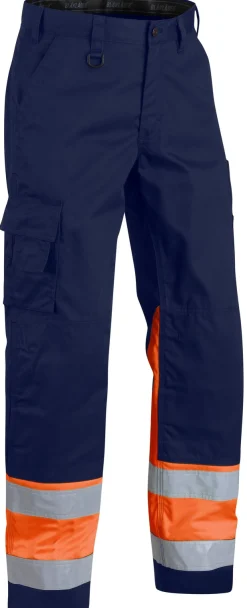 Huomiohousut Blåkläder 1564 Highvis sininen/oranssi