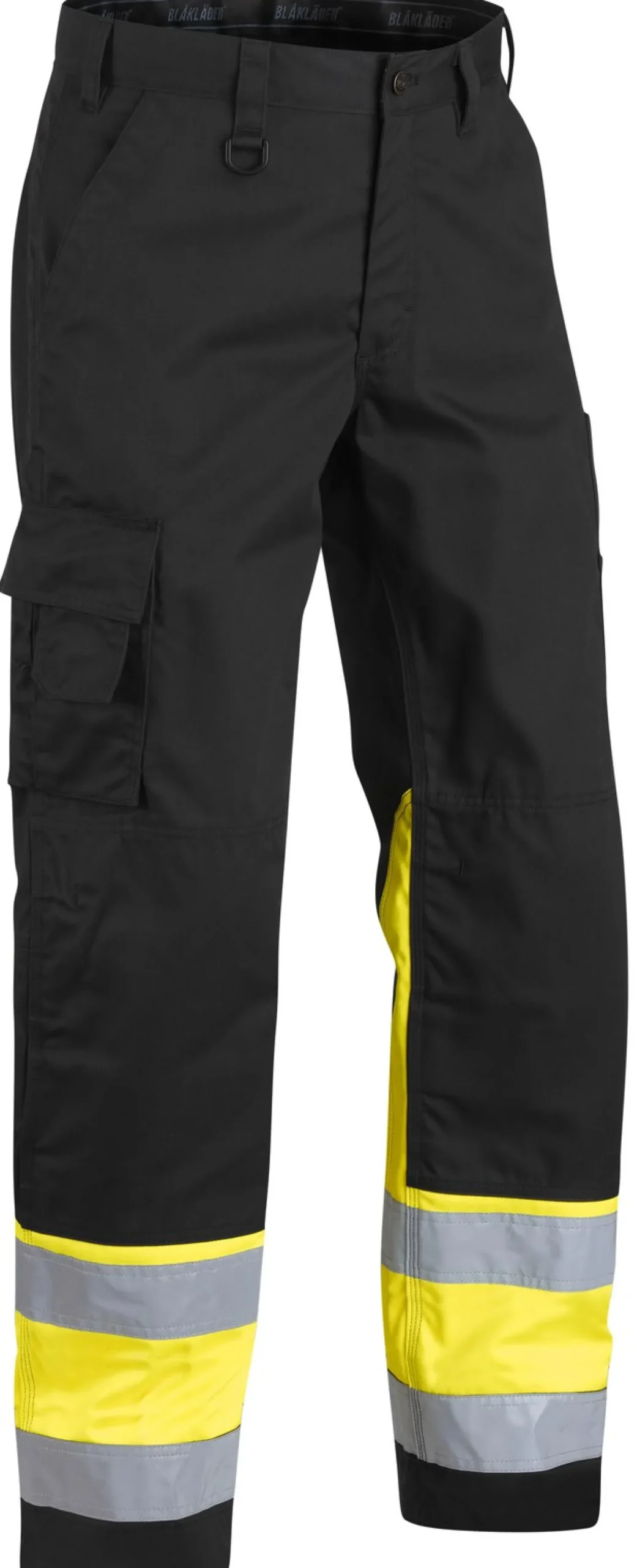 Huomiohousut Blåkläder 1564 Highvis musta/keltainen