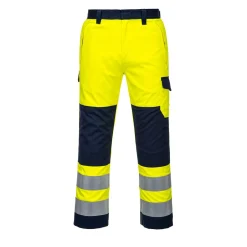 Huomiohousut Portwest MV46 Modaflame keltainen/sininen
