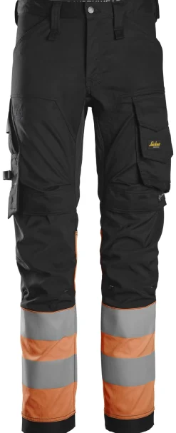 Huomiotyöhousut Snickers Workwear 6334 High-Vis lk 1