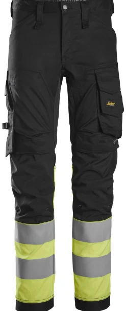 Huomiotyöhousut Snickers Workwear 6334 High-Vis lk 1
