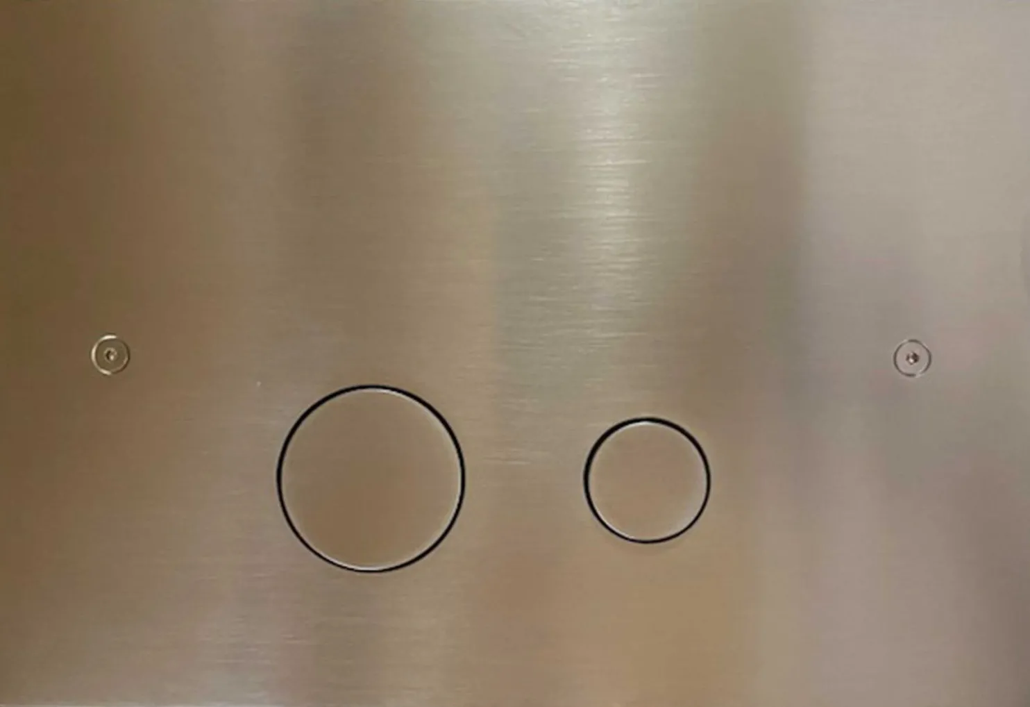 Huuhtelupainike Lavabo Luna, ruostumaton teräs