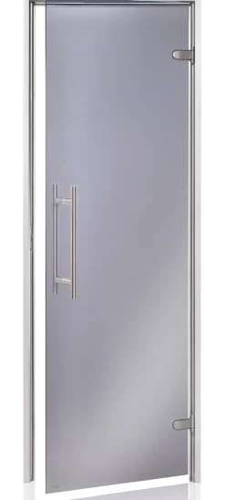 Höyrysaunan ovi Andres Glass Light Premium, alumiinikarmi, eri kokoja, eri värejä