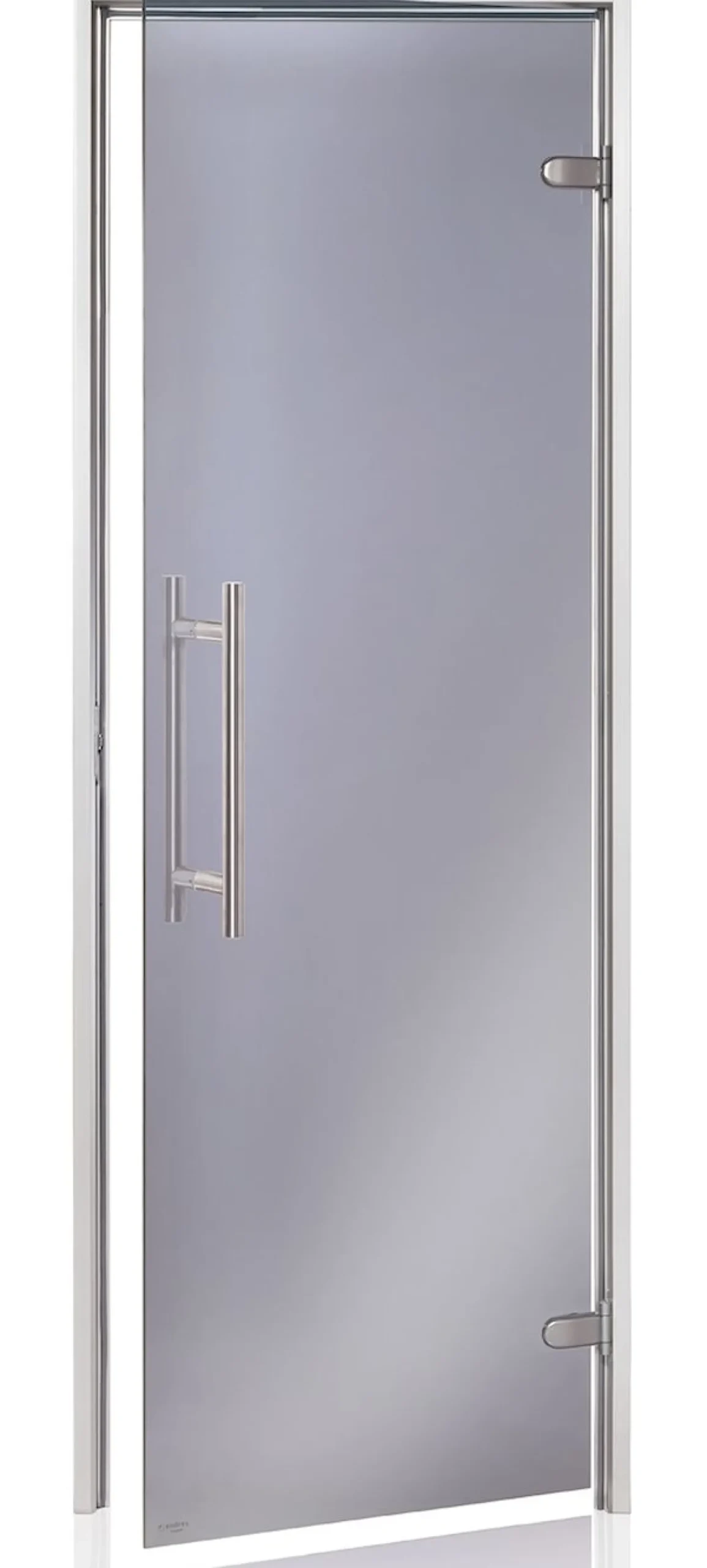 Höyrysaunan ovi Andres Glass Light Premium, alumiinikarmi, eri kokoja, eri värejä