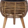 Istutuslaatikko Home4You WICKER 28x28xK28 cm, vaaleanruskea