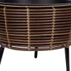Istutuslaatikko Home4You WICKER 44x44xK34 cm, ruskea