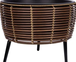 Istutuslaatikko Home4You WICKER 44x44xK34 cm, ruskea