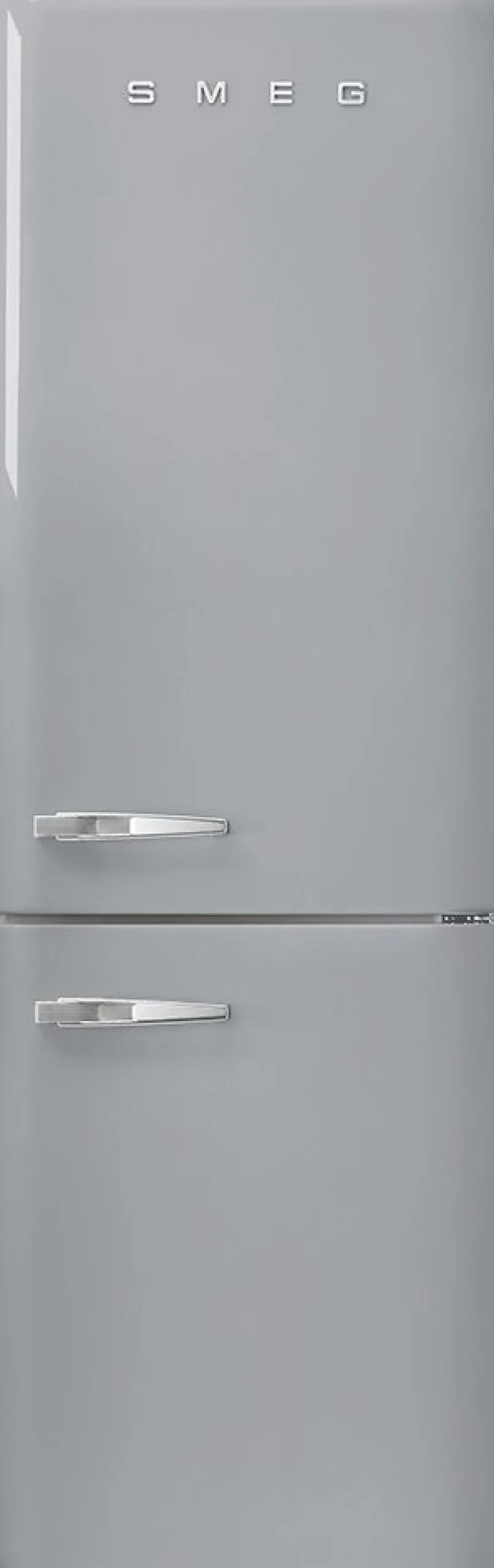 Jenkkikaappi Smeg Retro FAB32RSV5, 60.1cm, 234/97 l, hopea, oikea