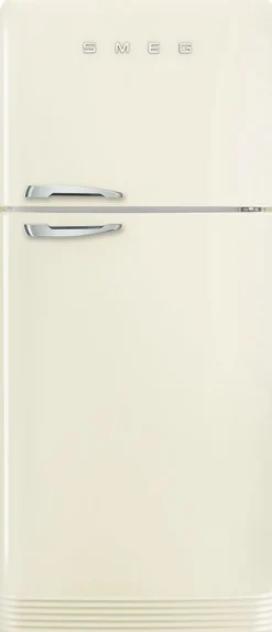 Jenkkikaappi Smeg Retro FAB50RCR5, 79.6cm, 315/97 l, kerma, oikea