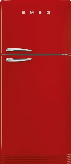 Jenkkikaappi Smeg Retro FAB50RRD5, 79.6cm, 315/97 l, punainen, oikea