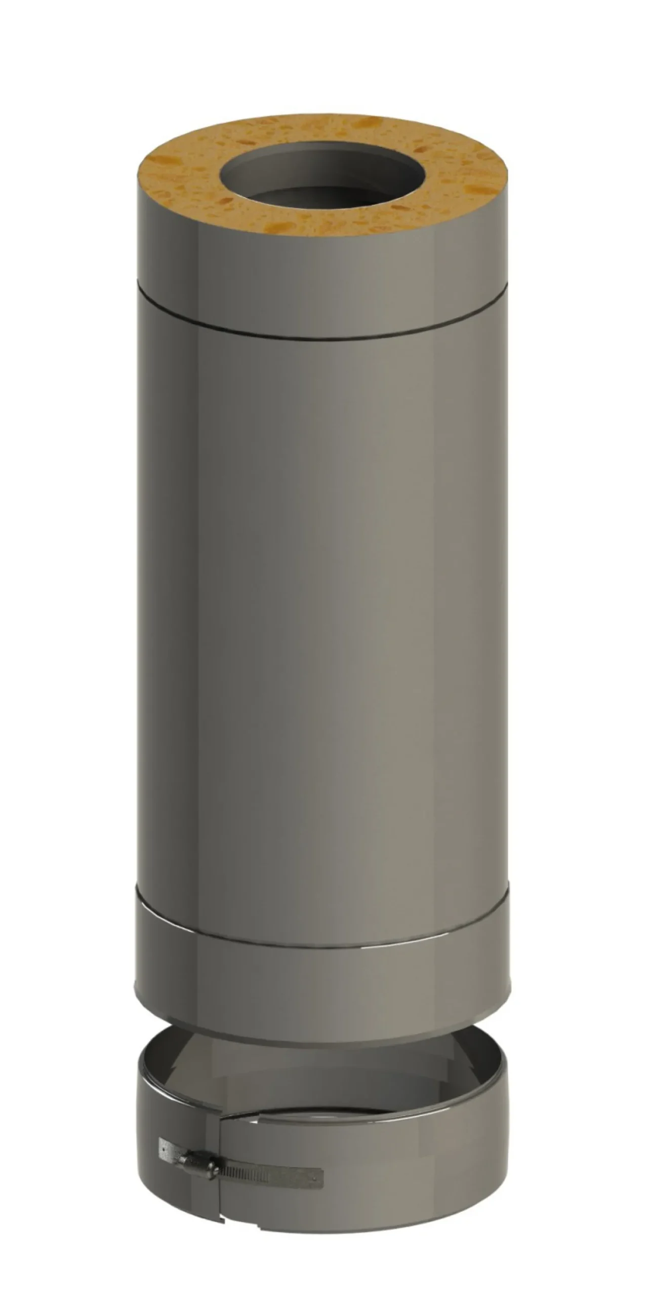 Jeremias Saunan Piippu Premium, 500 mm jatko-osa Ø115 mm, rst