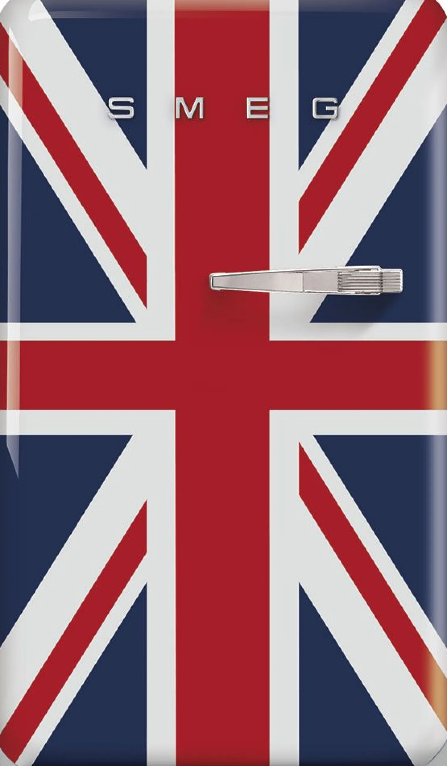 Jääkaappi pakastelokerolla Smeg FAB10LDUJ5, 54.5cm, 105/17 l, Union Jack, vasen